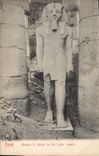 CPA Egypt Egypte Egypt Ramses II Statue on the Luxor temple 