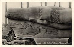 CPA Egypt Egypte Memphis The Colossal Statue of Ramses II  