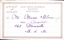 CPA Egypt Egypte Thebes the Colosses of Memnon 