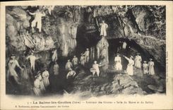 CPA La Balme les Grottes interieur des grottes salle du Maine et du Sabbat 