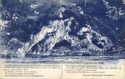 CPA Lourdes la Grotte d'apres une photographle originale de 1858 