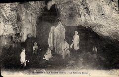 CPA Grottes de la balme isere la salle du Moine 