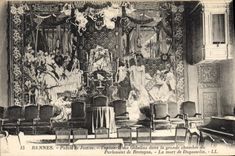 CPA Rennes Palais de Justice Tapisserie des Gobelins dans la grande chambre du parlement de Bretagne