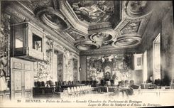 CPA Rennes Palais de Justice grand chambre du parlement de Bretagne 