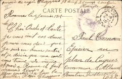 CPA Roanne place du Palais de Justice et rue de Charlieu 