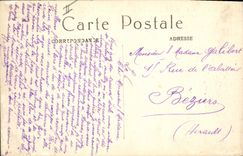 CPA Militaria Guerre de 1914 Creil incendie par les Allemands maisons Epicerie Buvette
