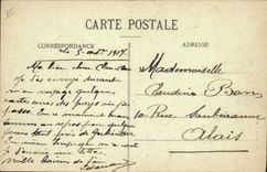 CPA Militaria La guerre en Lorrain en 1914 15 16 Gerbeviller apres le bombardement Rue de la Poste 