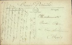 CPA Militaria Guerre 1914 1916 Verdun L'Eveche le perron detruit 