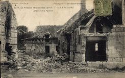CPA Militaria La France reconquise 1917 Ollencourt aspect des ruines 