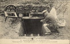 CPA Militaria Bataille de la Marne 6 au 12 sep 1914 villiers au vent souterrain ou sejourna le kronp