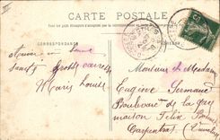 CPA Folklore La Bourree d'Auvergne 