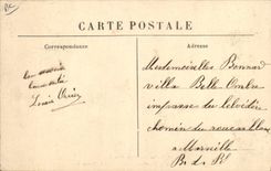 CPA Folklore Le couple a cheval Jeunes montagnards se rendant a caifourchon a la foire de la Toussai