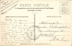 CPA Folklore Le Velay Illustre Le couple a cheval Jeunes montagnards se rendant a caifourchon a la f