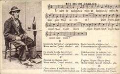 CPA Folklore Mous Esclos le Puy 