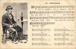 CPA Folklore Mous esclos 