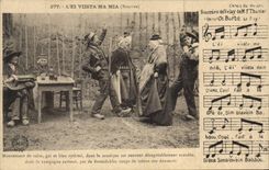 CPA Folklore L'ei vista ma mia Bourree 