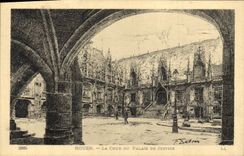 CPA Rouen la cour de Palais de Justice 