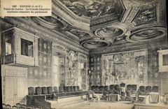 CPA Rouen le Palais de Justice ancienne chambre du parlement 