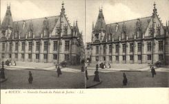 CPA Rouen Nouvelle facade du palais de justice 