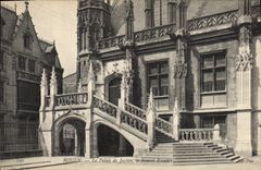 CPA Rouen Palais de Justice le nouvel escalier 