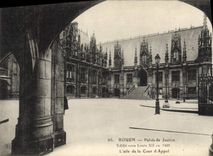 CPA Rouen Palais de Justice edifie sous Luis XII en 1490 L'aile de la cour d'appel 
