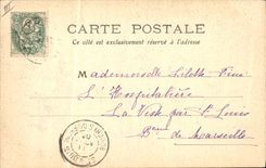 CPA Folklore Bourree enfantibe Mille bons souhaits d'Auvergne 