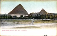 CPA Egypt Egypte Mena house hotel near the Ryramids 