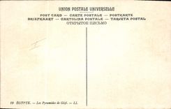 CPA Egypt Egypte Egypte Les Pyramide de Gize 