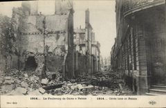 CPA Militaria 1914 Le Faubourg de Ceres a Reims 