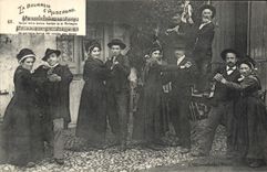 CPA Folklore La Bourreio d'Auberono 