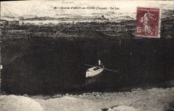CPA Grottes d'Arcy sur Cure Yonne Le Lac 