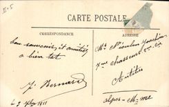 CPA Folklore Types d'Auvergne La Bourree 