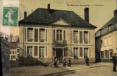 CPA St Pol sur Ternoise Tribunal (carte toilee)