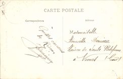 CPA Folklore L'Auvergne heureux couple 