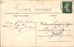 CPA Folklore Bourbonnaise Ane Mule