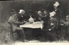 CPA Folklore Le Cantal Pittoresque la soupe aux Choux 