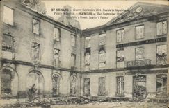 CPA Senlis Suerre Septembre 1914 Rue de la Republique Palais de Justice 