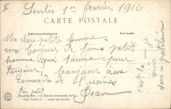 CPA Senlis Guerre Septembre 1914 Palais de Justice Rue de la Republique 