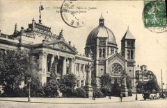 CPA Strasbourg Palais de Justice Eglise St Pierre le Jeune 