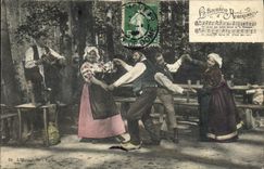 CPA Folklore La Bourreio d'Aubergno 