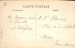 CPA Militaria Bataille de la Marne du 6 au 12 Sept Sermaize les Bains Rue de Vitry