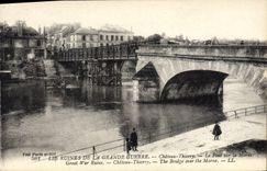 CPA Militaria Les Ruines de la Grande Guerre Chateau Thierry Le Pont sur la Marne 