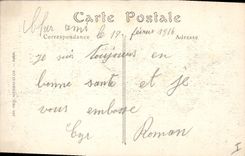 CPA Militaria Bombardement de Reims par les Allemands le 19 septembre 1914 Rue du Levant 