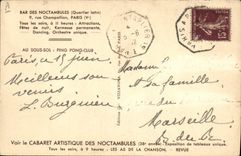 CPA Folklore Bar des Noctambules La bourree 