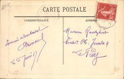 CPA Folklore Types d'Auvergne Un Bapteme a la campagne au retour de l'Eglise 