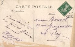 CPA Folklore d'Auvergne on vous envoie 