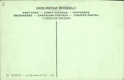 CPA Egypte Egypt EGYPTE. - Les pyramides de Gizeh