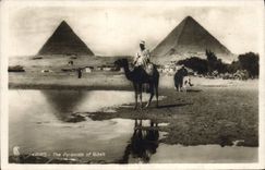 CPA Egypte Egypt Cairo The Pyramids of Gizeh
