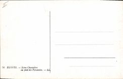 CPA Egypte Egypt EGYPTE. - Scène Champêtre au pied des Pyramides