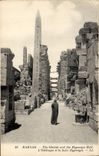 CPA Egypte Egypt KARNAK. - L'Obélisque et la Salle Hypostyle